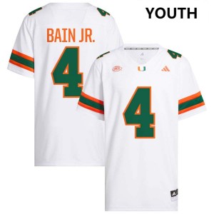 Rueben Bain Jr. Miami Youth College Football #4 2025-26 Jerseys - White