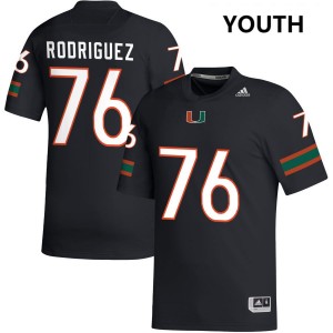 Ryan Rodriguez Miami Youth #76 2025-26 College Football Jersey - Black