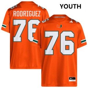 Ryan Rodriguez Miami #76 Limited College Football Youth Jersey - Orange