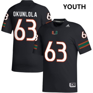 Samson Okunlola Miami Hurricanes Youth Player College Football #63 Jerseys - Black