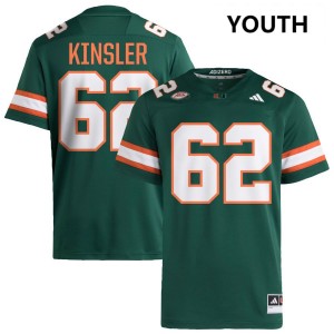 Tommy Kinsler IV Miami Youth College Football Alumni #62 Jerseys - Green