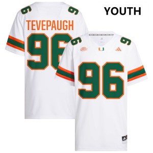 Tucker Tevepaugh The U Youth College Football #96 High School Jersey - White