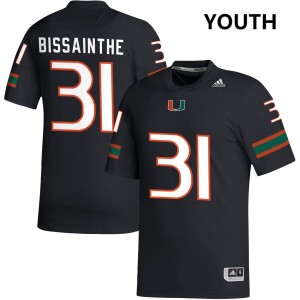 Wesley Bissainthe Miami Youth #31 NCAA College Football Jersey - Black
