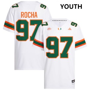 Will Rocha The U Game College Football Youth #97 Jerseys - White